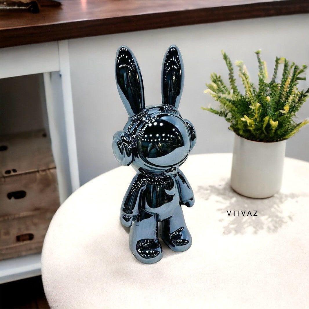 ELECTROPLATED BUNNY ASTRONAUT